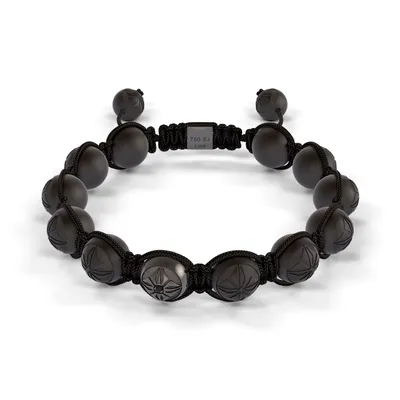 Bracelet Shamballa Jewels, or blanc, rhodié noir, céramique, diamants