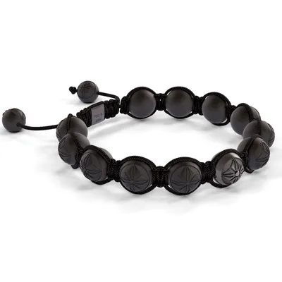 Bracelet Shamballa Jewels, or blanc, rhodié noir, céramique, diamants