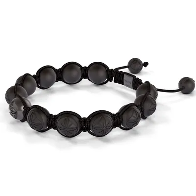 Bracelet Shamballa Jewels, or blanc, rhodié noir, céramique, diamants