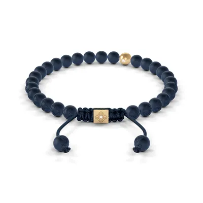 Bracelet BEADED NON-BRAIDED 6mm cordon bleu XL