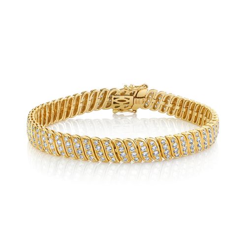 Bracelet Anita Ko Zoe en Or Jaune Serti de Diamants