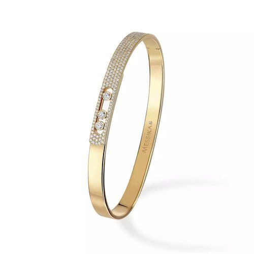 Bangle Bracelet Messika Diamant Pavé en Or Jaune Move Noa