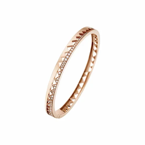 Bracelet Akillis bangle Capture Me en or rose semi pavé de diamants - AKILLIS