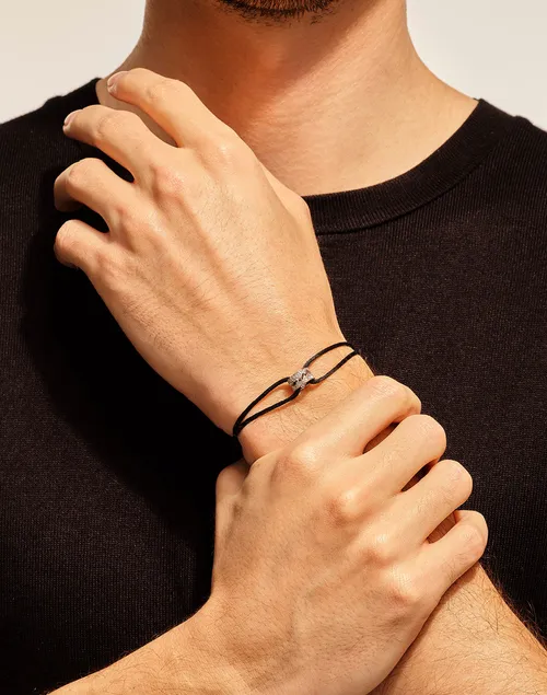 Bracelet Akillis cordon Capture Me diamants