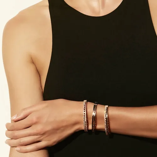 Akillis Capture Me Rose Gold Diamond Bangle Bracelet