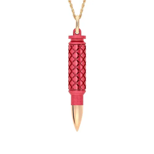 Pendentif Cross FATAL ATTRACTION alu et or rose EDITION SPECIALE OCTOBRE ROSE - AKILLIS