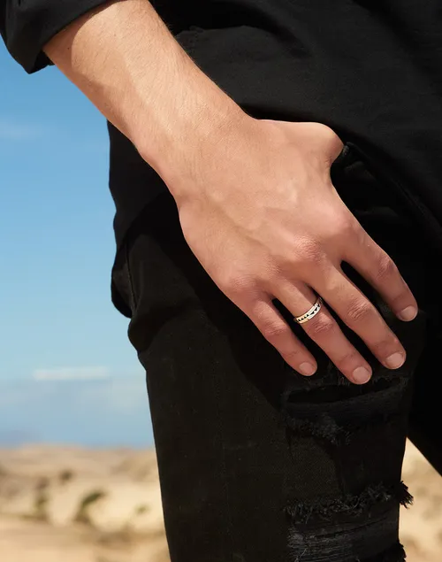 Bague Akillis bandeau Capture Me Or Blanc