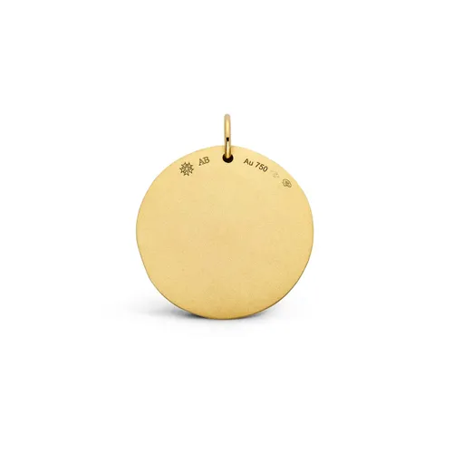 Médaille Arthus Bertrand La Boussole grand modèle en or jaune sablé - ARTHUS BERTRAND