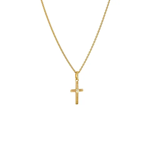 Croix Arthus Bertrand Or Jaune Diamant Ruban - ARTHUS BERTRAND