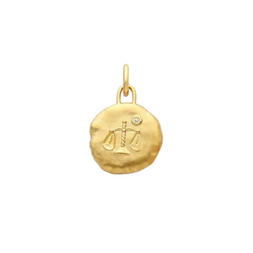 Médaille Arthus Bertrand Astro Balance Or Jaune &amp; Diamant - ARTHUS BERTRAND