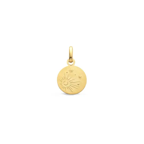 Pendentif Or Jaune &amp; Diamant Lune - Ivoire - ARTHUS BERTRAND