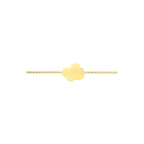 Bracelet Identité NUAGE frappe mince (2mm) Chaîne Jaseron - ARTHUS BERTRAND