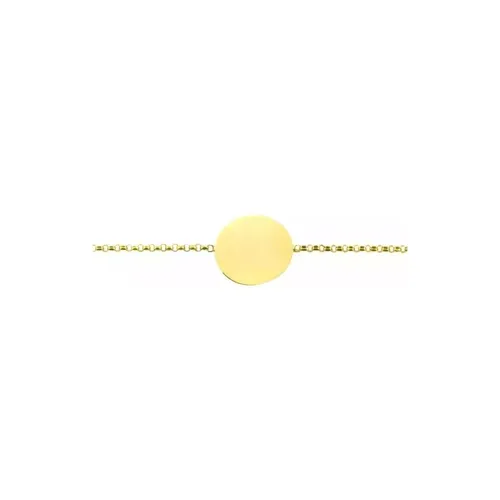 Bracelet Identité GALET Uni PM frappe mince Chaîne Jaseron - ARTHUS BERTRAND