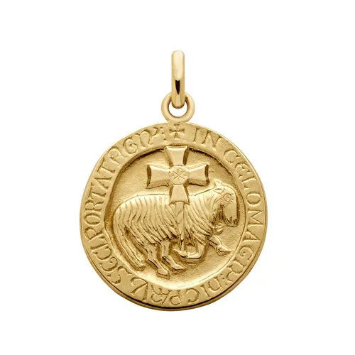 Médaille Arthus Bertrand Agneau de Cluny 18 mm or jaune poli - ARTHUS BERTRAND
