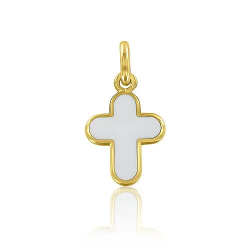 Croix ARRONDIE PM laquée blanche - ARTHUS BERTRAND