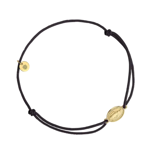 Bracelet Cordon Arthus Bertrand Médaille MIRACULEUSE 10mm - ARTHUS BERTRAND