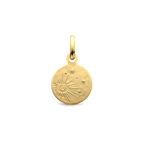 Pendentif Arthus Bertrand Or Jaune Lune - Bleu Roi - ARTHUS BERTRAND