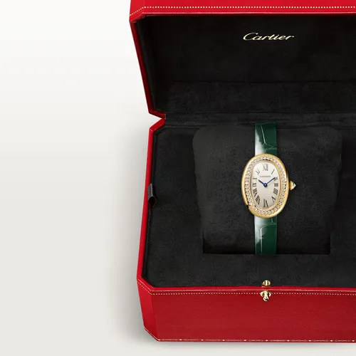 Baignoire de Cartier watch, small model, yellow gold