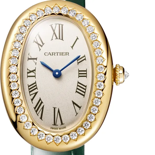 Baignoire de Cartier watch, small model, yellow gold