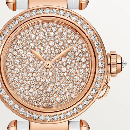Montre Pasha de Cartier, or rose