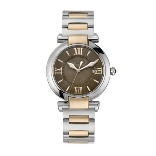 Montre IMPERIALE 36mm Quartz Bracelet or rose et acier, Cadran chocolat - CHOPARD