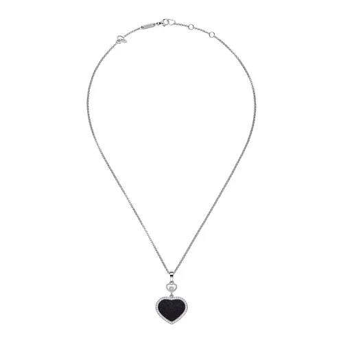 Chopard Happy Hearts pendant in white gold, aventurine and diamonds