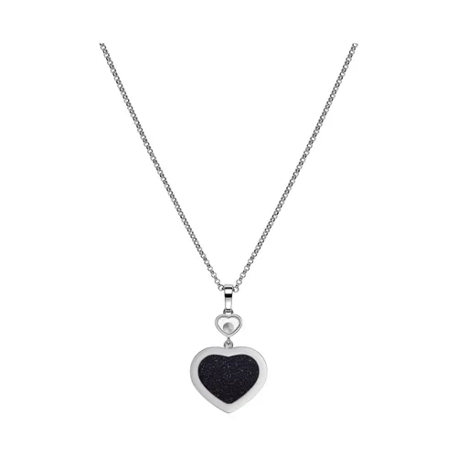 Chopard Happy Hearts pendant in white gold, aventurine and diamonds