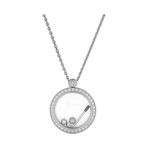Pendentif Chopard Happy Golf en or blanc et diamants - CHOPARD
