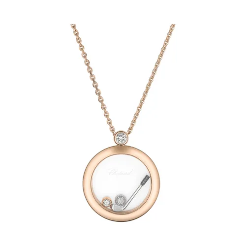 Pendentif Chopard Happy Golf en or rose et diamants - CHOPARD