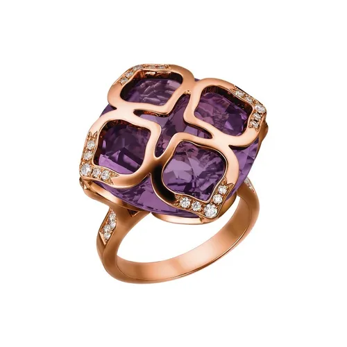 Chopard Impériale ring in pink gold, amethyst and diamonds