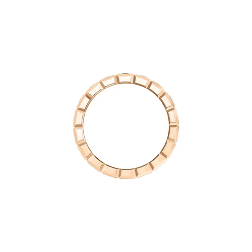 Bague Chopard Ice Cube or rose, diamants