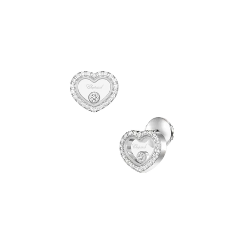 Boucles d'Oreilles Happy Diamonds ICONS Coeurs PM pavés - CHOPARD