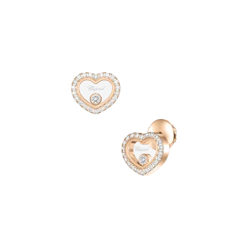 Boucles d'Oreilles Happy Diamonds ICONS Coeurs PM pavés - CHOPARD