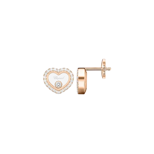 Boucles d'Oreilles Happy Diamonds ICONS Coeurs PM pavés - CHOPARD
