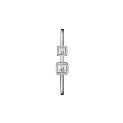 Bracelet Jonc Chopard Happy Diamonds Icons, or blanc, diamants - CHOPARD