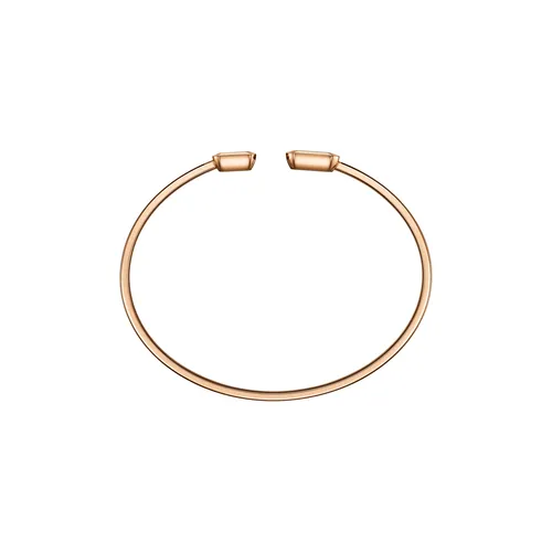 Bracelet Jonc Chopard Happy Diamonds Icons, or rose, diamants