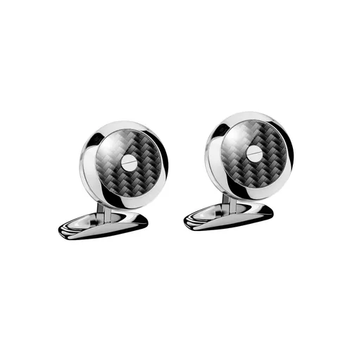 Boutons de manchette Chopard Classic Racing Acier et Fibre de Carbone - CHOPARD