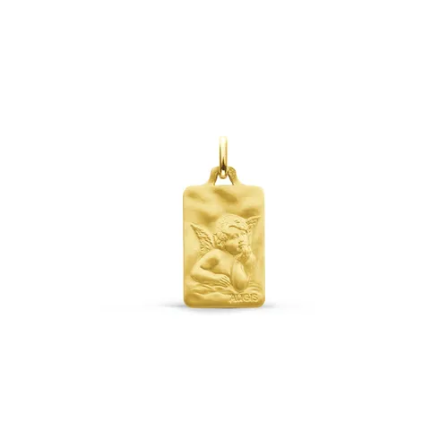 Médaille Ange Raphaël Pensif Rectangle - CREATIONS JULIAN