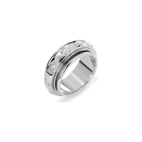 Alliance Hydra 9mm Or Blanc et diamants - CREATIONS JULIAN