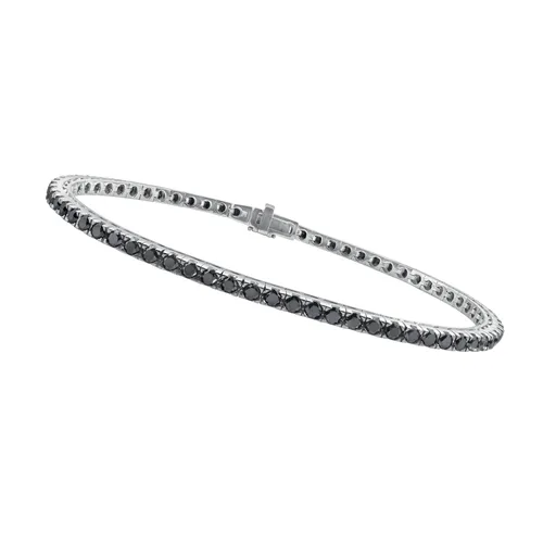 Bracelet Ligne Brillants Noirs - CREATIONS JULIAN