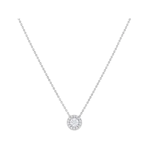 Pendentif en or blanc, diamant blanc et diamants blancs - CREATIONS JULIAN