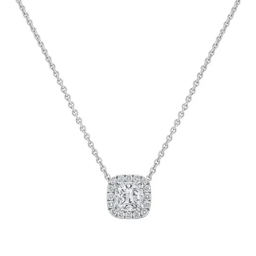Pendentif en or blanc, diamant blanc et diamants blancs - CREATIONS JULIAN