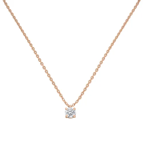 Pendentif en or rose et diamant blanc - CREATIONS JULIAN