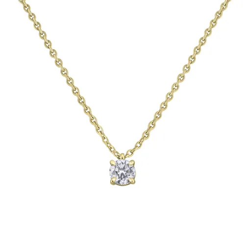 Pendentif en or jaune et diamant blanc - Certificat GIA - CREATIONS JULIAN