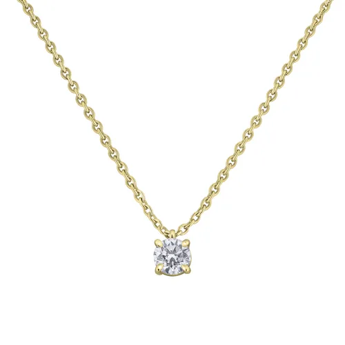 Pendentif en or jaune et diamant blanc - Certificat GIA - CREATIONS JULIAN