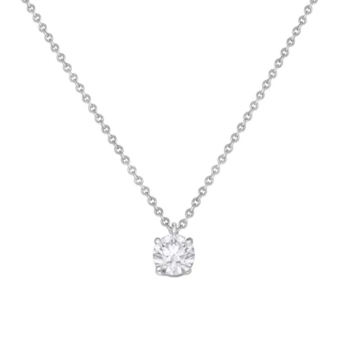 Pendentif en or blanc et diamant blanc - Certificat GIA - CREATIONS JULIAN