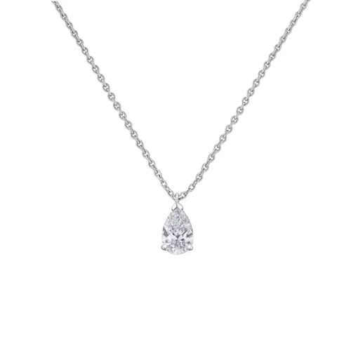 Pendentif en or blanc et diamant blanc - CREATIONS JULIAN