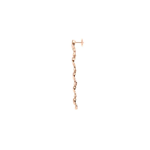 Boucle d'oreille unitaire Chance Infinie Crazy 8 Or rose et diamants