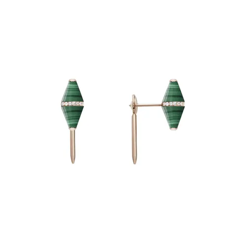 Boucle d'Oreille unité CELEST Malachite GM - HEAVENLY