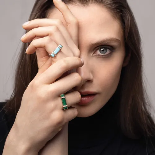 Bague METEOR Turquoise PM - HEAVENLY